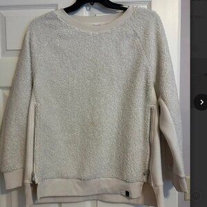 Varley White Shearling Sweater, size medium